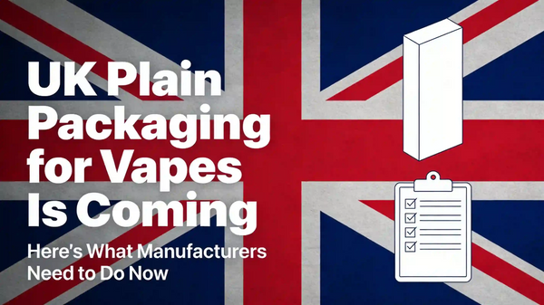 UK Plain Packaging for Vapes Is Coming — Here's What Manufacturers Need to Do Now